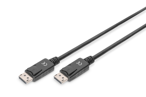 DIGITUS DisplayPort Anschlusskabel St/St, 1.0m UHD 4K AK-340100-010-S sw