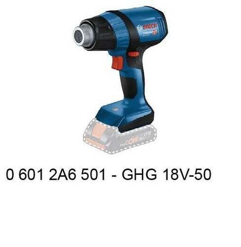 Bosch Power Tools Heissluftgebläse GHG 18V-50 (L) 06012A6501
