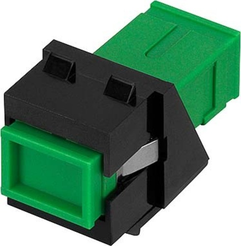 Rutenbeck SC-Keystone Modul SM, OS2 APC gn, schwarz KMK-SC OS2 APC gn sw Rutenbeck SC-Keystone Modul SM, OS2 APC gn, schwarz KMK-SC OS2 APC gn sw