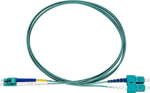 Rutenbeck Patchkabel OM3, aqua, 2m LC-D/SC-D OM3 aqu 2m