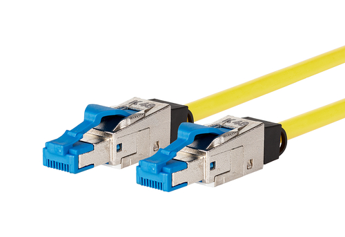 Metz Connect Patchkabel 40G Cat.8.1 LSHF 0,5m gelb 13084H0577-E