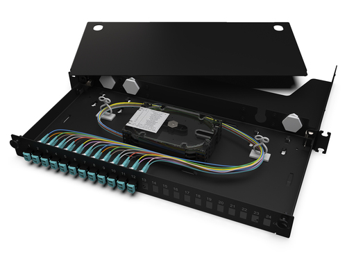 Corning LWL-Gehäuse ausziehbar vorbestückt LAN1-12AD-PGTL-B Corning LWL-Gehäuse ausziehbar vorbestückt LAN1-12AD-PGTL-B