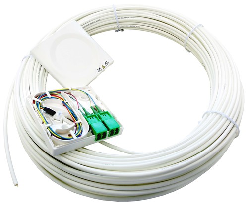 Idea Optical FTTH-AP-Dose T1 m. Kabel 30m 1xLCD/APC reinweiß IO114066182302301