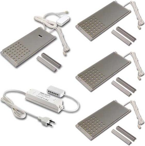 Hera 4er-Set LED-Unterb.leuchte nw aluminium m.IR-Sch 61055140307