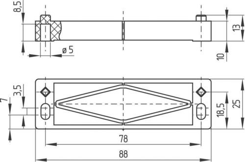 Schmersal Distanzstück BN 31/33