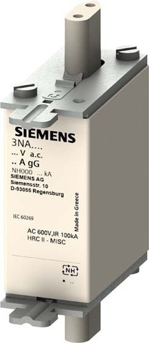 Siemens Dig.Industr. NH-Sicherungseinsatz Gr.000,2A, 690V 3NA3802-6 Siemens Dig.Industr. NH-Sicherungseinsatz Gr.000,2A, 690V 3NA3802-6
