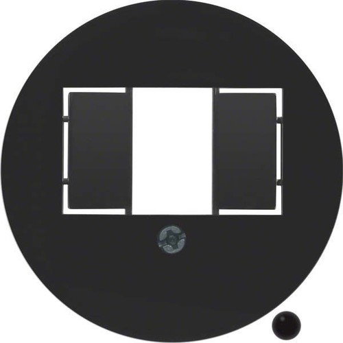 Berker Zentralstück schwarz für TAE-Steckdose 104001