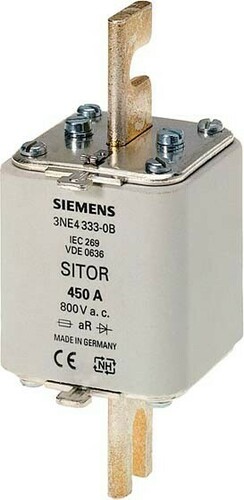 Siemens Dig.Industr. Sitor-Sicherungseinsatz 800VAC, Gr.2 3NE4337