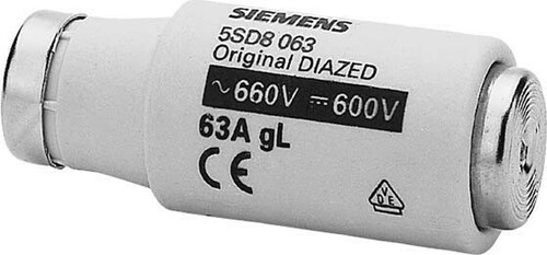Siemens Dig.Industr. Sicherungseinsatz DIII, 63A, 690V 5SD8063