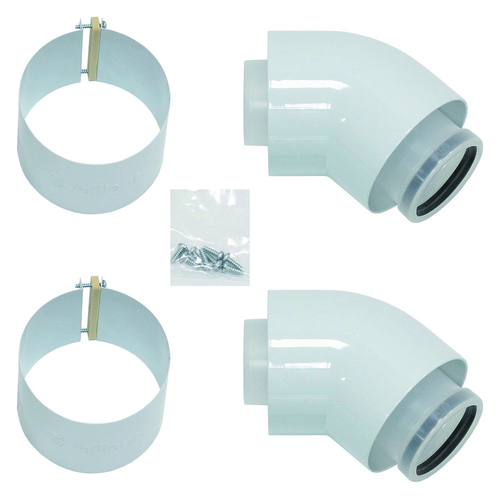 Vaillant Bogen 45 Grad 60/100,konzentr.PP 303911 (VE2)