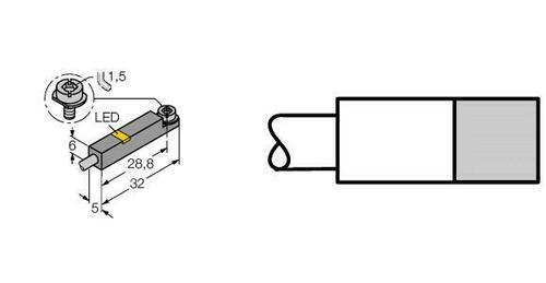 Turck Magnetfeldsensor f. Pneumatikzylinder BIM-INT-Y1X