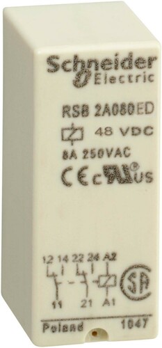 Schneider Electric Steckrelais 48V DC RSB2A080ED
