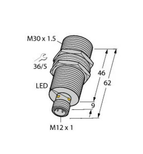 Turck Sensor induktiv BI10UMT30VP4XH1141