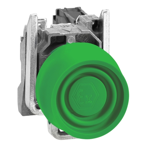 Schneider Electric Drucktaster, grün D 22mm o. Rastung, 1S XB4BPS31EX