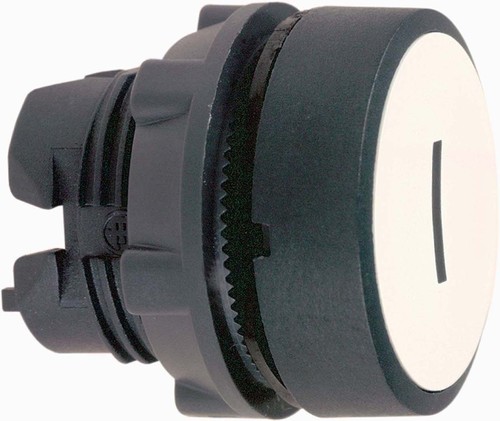 Schneider Electric Frontelement Drucktaster o. Rast., flach, weiß ZB5AA131