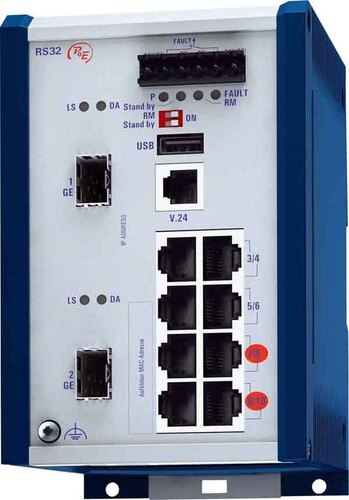 Hirschmann INET PoE Rail Switch RS32-0802O6O6SPAEHF Hirschmann INET PoE Rail Switch RS32-0802O6O6SPAEHF
