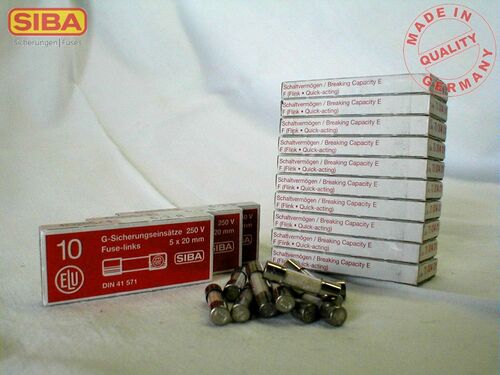 Siba G-Sicherung 5x20 250V F 2A 171100
