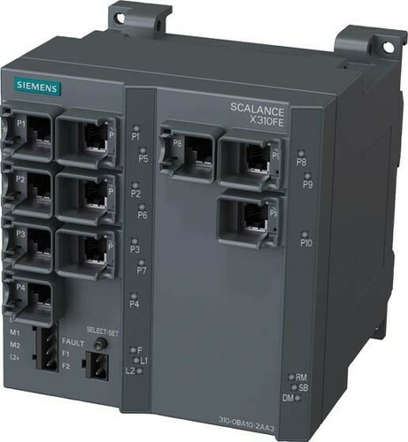 Siemens Dig.Industr. Industrial EtherNet Switch 10x10/100MBIT/S RJ45 6GK5310-0BA10-2AA3