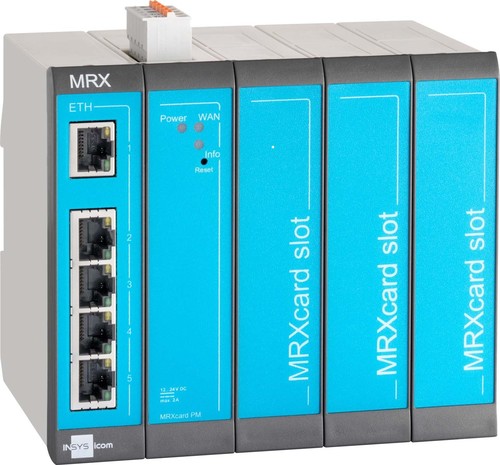 Insys Industrierouter-LAN 5Ether-Ports 2Eing. MRX5 LAN 1.0