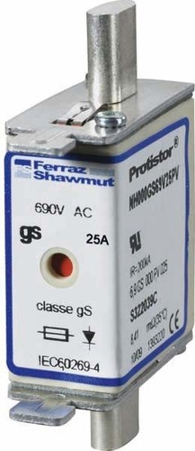 Mersen NH-Sicherungseinsatz SF Gr.000 gS 63A/690V NH000GS69V63PV