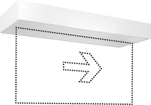 ESYLUX Notleuchte Deckenaufbau 8h 32m SLXELLED #EN10077319