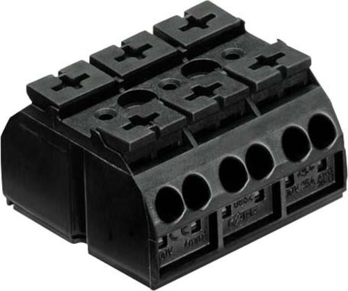 WAGO GmbH & Co. KG Geräteanschlussklemme 4-Leiter 3-pol. schwarz 862-503