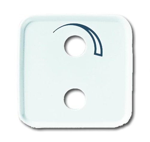 Busch-Jaeger Zentralscheibe alpinweiß Rdfk.m.Kleinhörsys. 2548-214-53 B