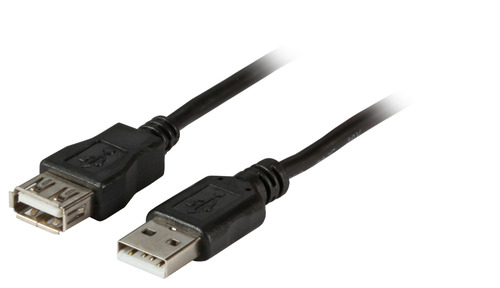 EFB-Elektronik USB2.0 Verlängerung 1,8m schwarz A-A St/Bu K5248SW.1,8V2