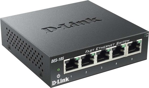 DLink Deutschland 5-Port Switch Layer 2, 10/100Mbit DES-105/E