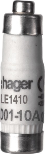 Hager Sicherung D01 E14 10A 400V gG m.Melder LE1410