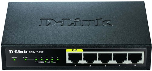 DLink Deutschland 5-Port Layer2 Switch DES-1005P/E