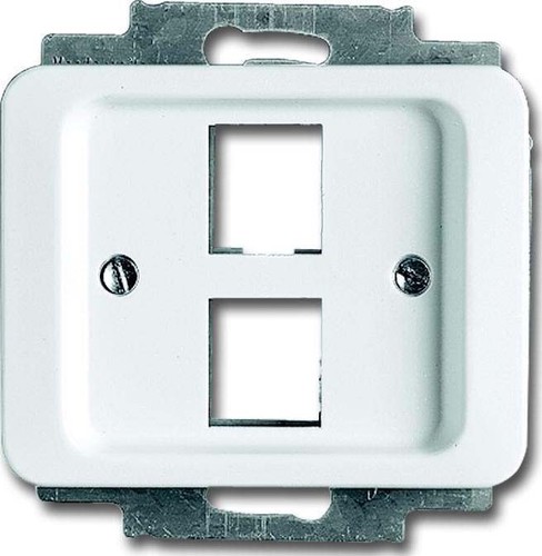 Busch-Jaeger Zentralscheibe stws gl für 2 Modular Jack 2561-02-24G Busch-Jaeger Zentralscheibe stws gl für 2 Modular Jack 2561-02-24G