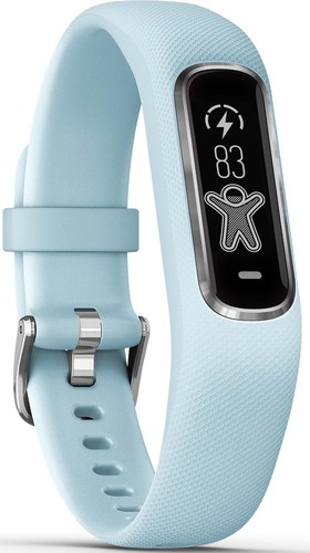 Garmin Fitness-Tracker hellblau/silber vivosmart4 hbl/si SM