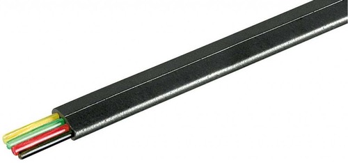 Goobay Telefonflachkabel 100 m R. sw,4adrig 50253