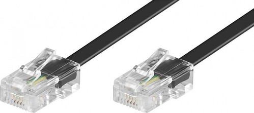 Goobay ISDN Modularanschlußkabel 3m,sw,St/St 50255