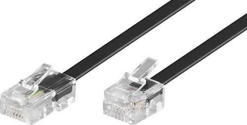 Goobay Modularanschlußkabel 3m,sw,St/St 68530