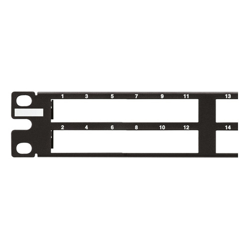 Panduit QN Patchpanel 48 Port 1HE schwarz QPP48HDVNSBL