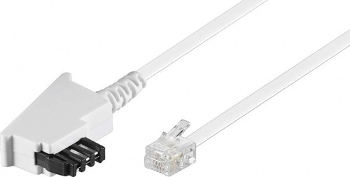 Goobay TAE-F-Anschlußkabel 6m,ws,St/St 68540