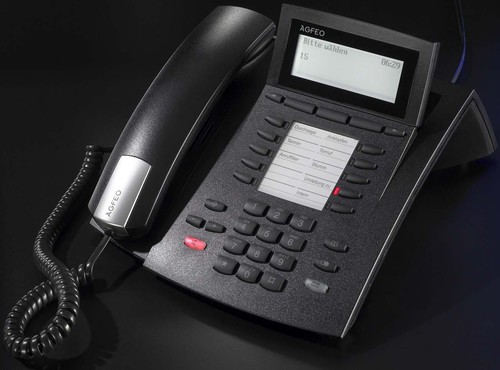 Agfeo Systemtelefon schnurgebunden ST 42 Up0/S0 sw