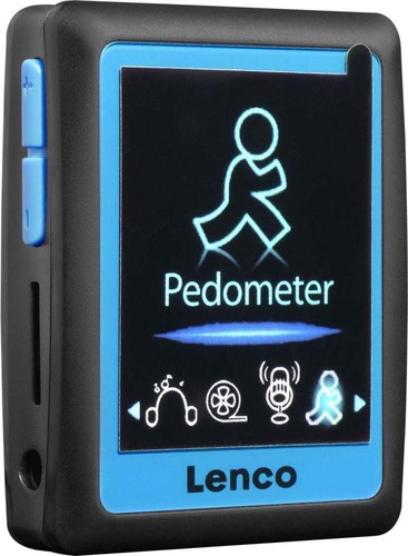 LENCO MP4-Player m.Schrittzähler 4GB blau Podo-152 blue