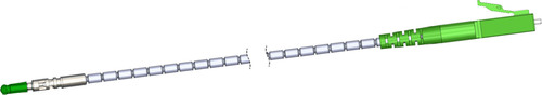 Belden QuikPush-Kabel 20m 2mm, LC/APC OS2 10-1362-20M