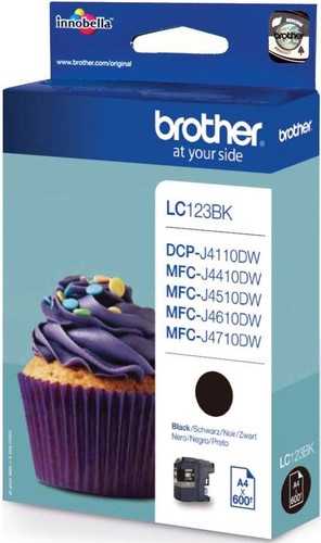 Brother Tintenpatrone schwarz LC-123BK