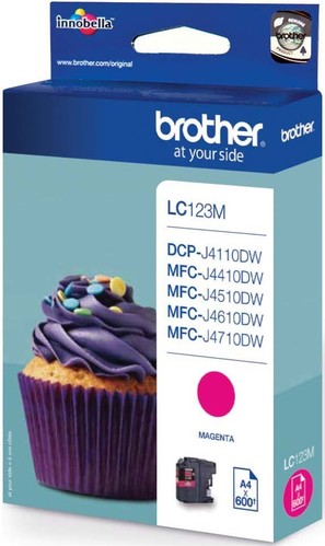 Brother Tintenpatrone magenta LC-123M