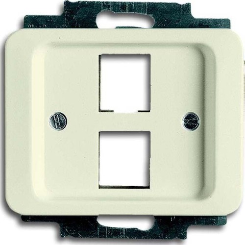 Busch-Jaeger Zentralscheibe elf/ws für 2 Modular Jack 2561-02-22G Busch-Jaeger Zentralscheibe elf/ws für 2 Modular Jack 2561-02-22G