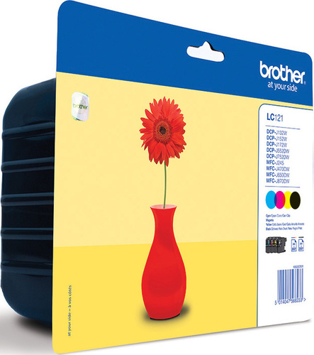 Brother Tintenpatronenset 4 Patronen LC-121VALBPDR