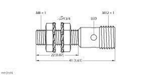 Turck Sensor induktiv BI1.5EG08KAP6XH1341