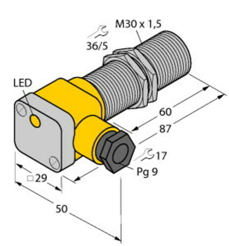 Turck Sensor induktiv BI10U-EG30SK-AP6X