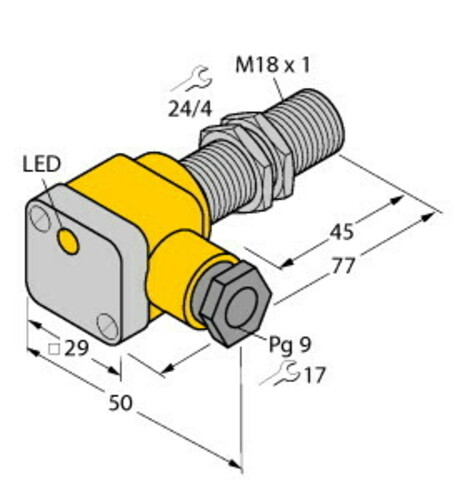 Turck Sensor induktiv BI5U-EG18SK-AP6X