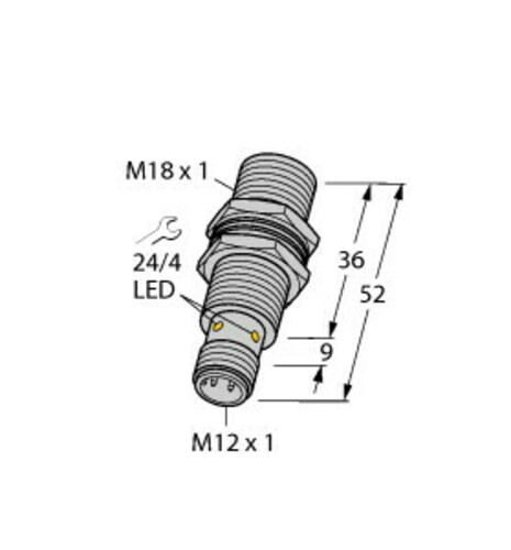 Turck Sensor induktiv BI5UMT18HAP6XH1141