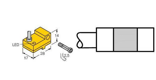 Turck Magnetfeldsensor f. Pneumatikzylinder BIM-NST-AP6X